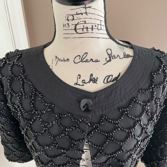 Couture by Twelve cropped beaded jacket/blazer - Picture 4 of 11